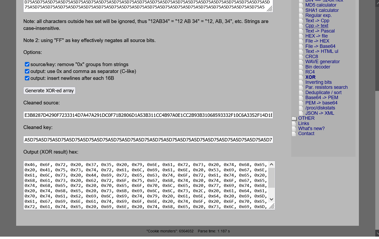 ASD 50c Coin - XOR Cipher